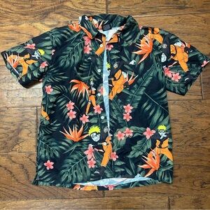 Men's Naruto shippuden Hawaiian Casual Button Down Shirt
